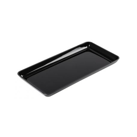 PLAT VITRINE ABS NOIR 28 X 14