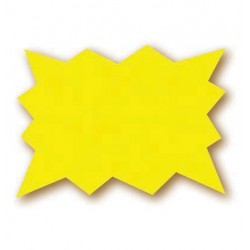 ETIQUETTE FLUO ECLATES JAUNES  7 X 5 CM LE PQT DE 50
