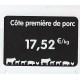 ETIQUETTE TOUT COMPRIX BOUCHERIE PVC ARDOISE LE PQT DE 10
