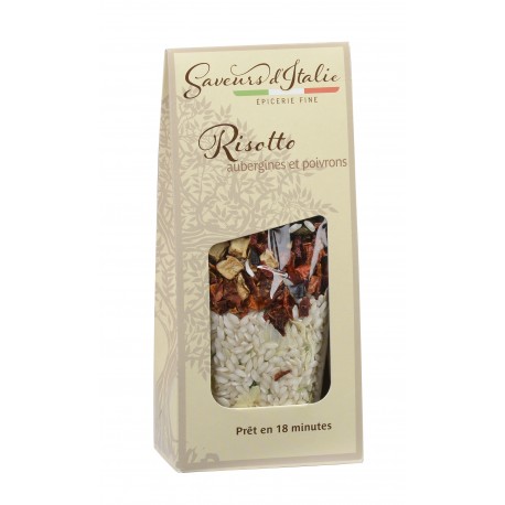 RISOTTO AUX AUBERGINES ET POIVRONS SAVEURS ITALIE 175 G