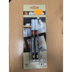 FEUTRE BLANC POINTE RONDE  1-2 MM LOT DE 2