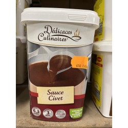 SAUCE CIVET 750 G DEDICACES CULINAIRES