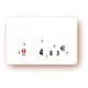 ETIQUETTE PVC BLANC 75/100 eme  10.5 x 7 cm  LE PQT DE 10