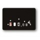 ETIQUETTE PVC NOIR S/ ATTACHEMENT 10.5 X 7 CM LE PQT DE 10