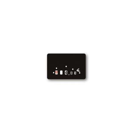 ETIQUETTE PVC NOIR S/ ATTACHEMENT 10.5 X 7 CM LE PQT DE 10