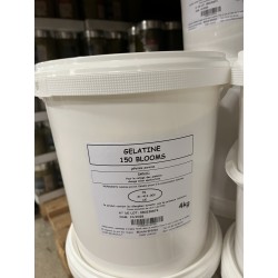 GELATINE 150 BLOOMS LE SEAU DE  4 KG